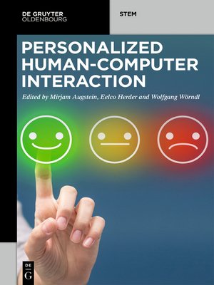 cover image of Personalized Human-Computer Interaction